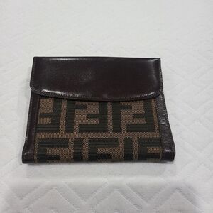 Fendi Brown Wallet with Iconic Monogram Pattern